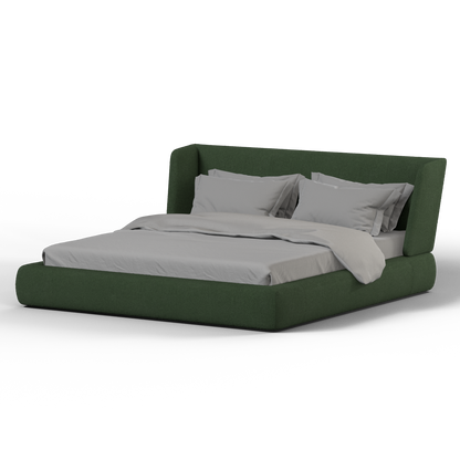 Valentina bed in Boucle Baloo Fabric
