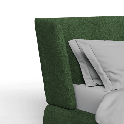 Valentina bed in Boucle Baloo Fabric