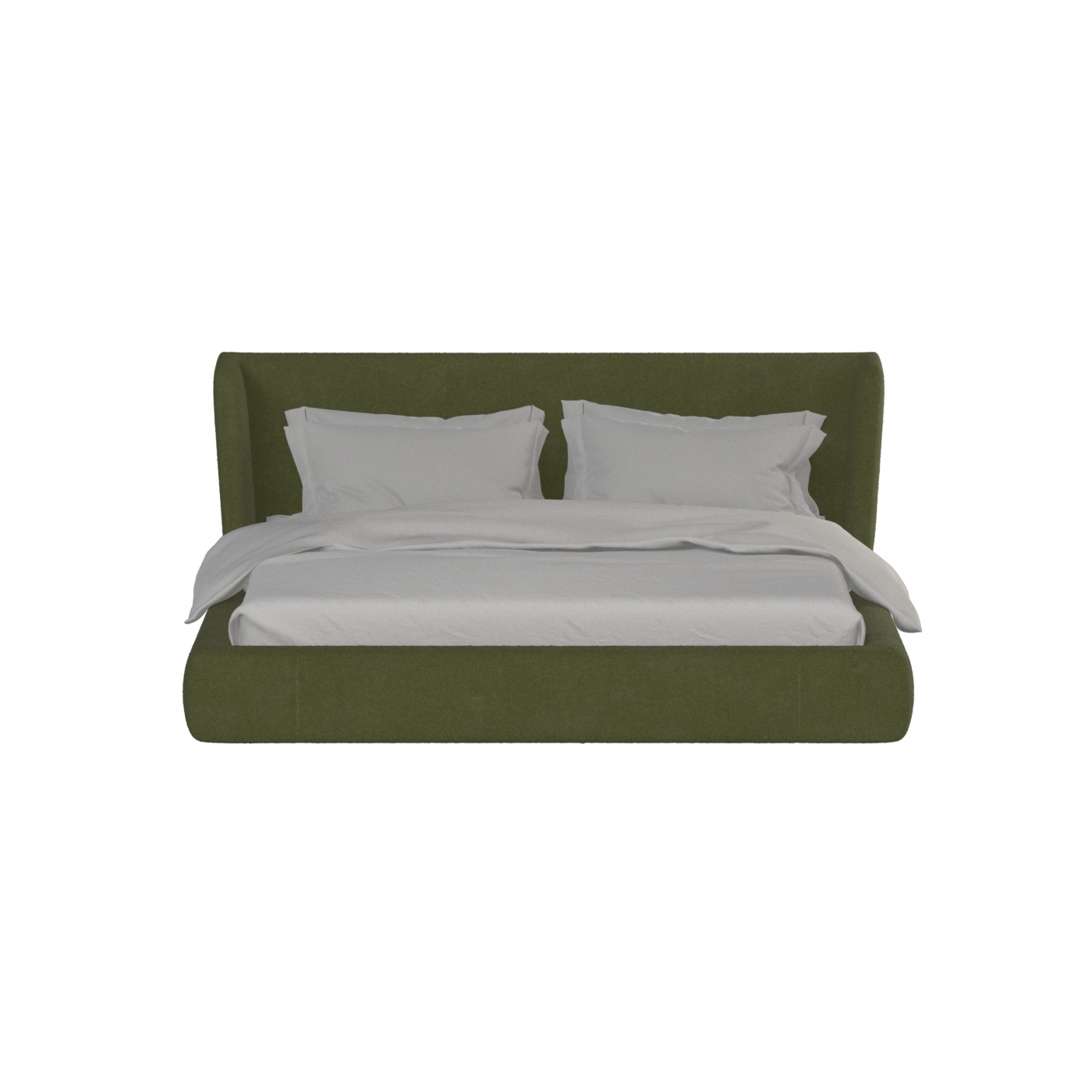 Valentina bed in Boucle Baloo Fabric
