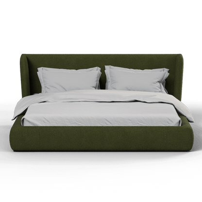 Valentina bed in Boucle Baloo Fabric