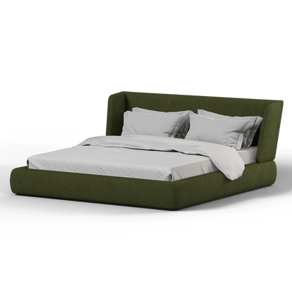 Valentina bed in Boucle Baloo Fabric