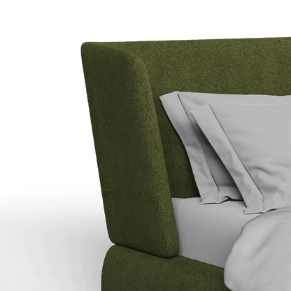 Valentina bed in Boucle Baloo Fabric