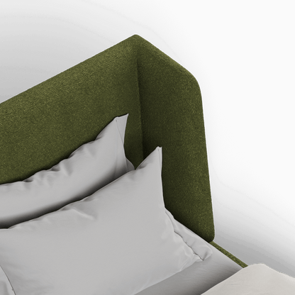 Valentina bed in Boucle Baloo Fabric