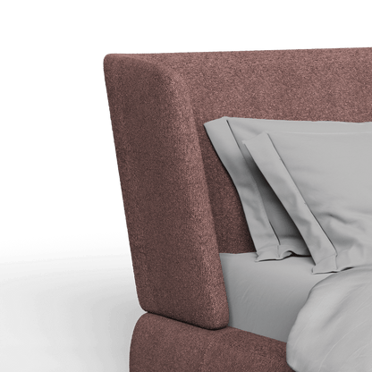 Valentina bed in Boucle Baloo Fabric