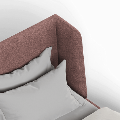 Valentina bed in Boucle Baloo Fabric