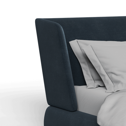 Valentina bed in Boucle Hevia Fabric