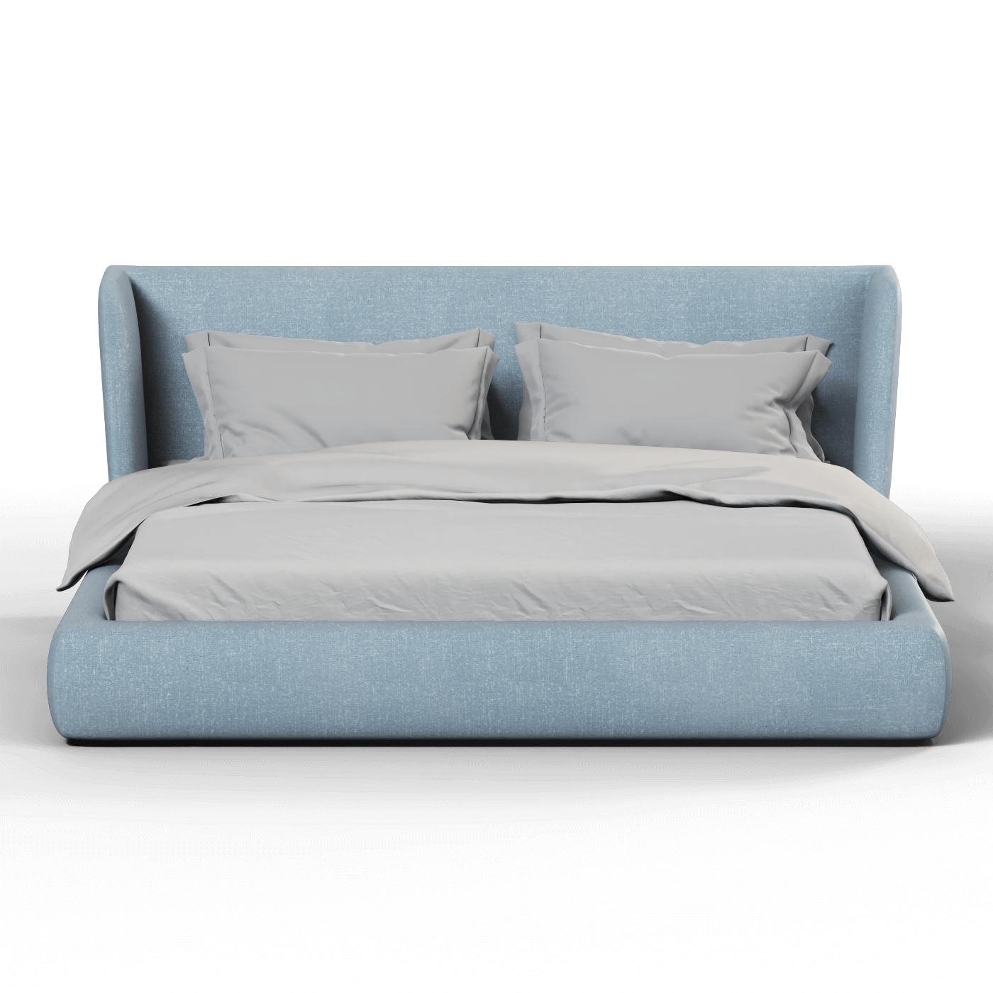 Valentina bed in Boucle Hevia Fabric