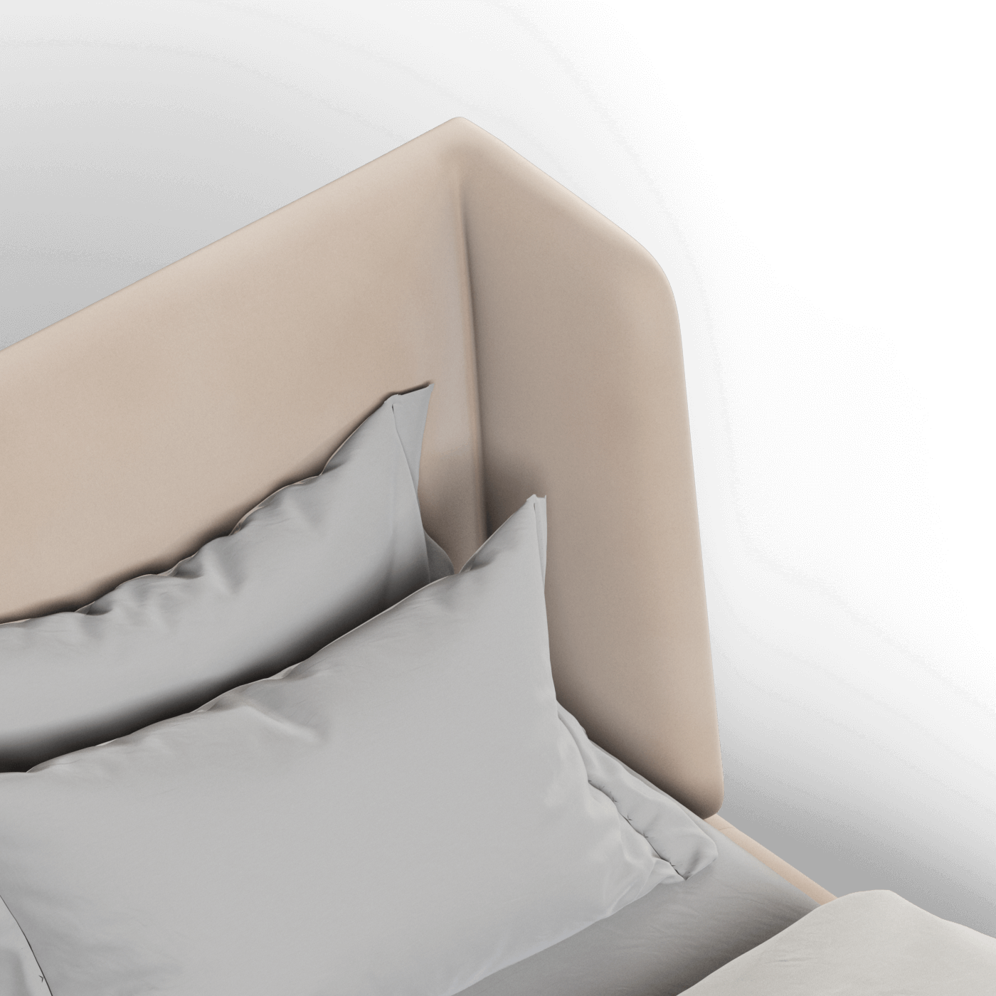 Valentina bed in Boucle Velvet Fabric
