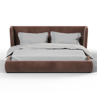 Valentina bed in Boucle Velvet Fabric