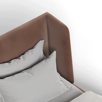 Valentina bed in Boucle Velvet Fabric