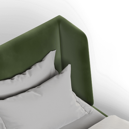 Valentina bed in Boucle Velvet Fabric