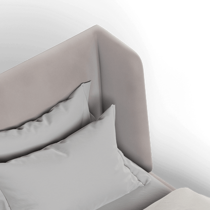 Valentina bed in Boucle Velvet Fabric