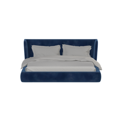Valentina bed in Boucle Velvet Fabric